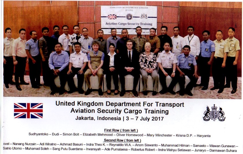 Personel AVSEC DAPK mengikuti UK United Kingdom Department for Transport Training